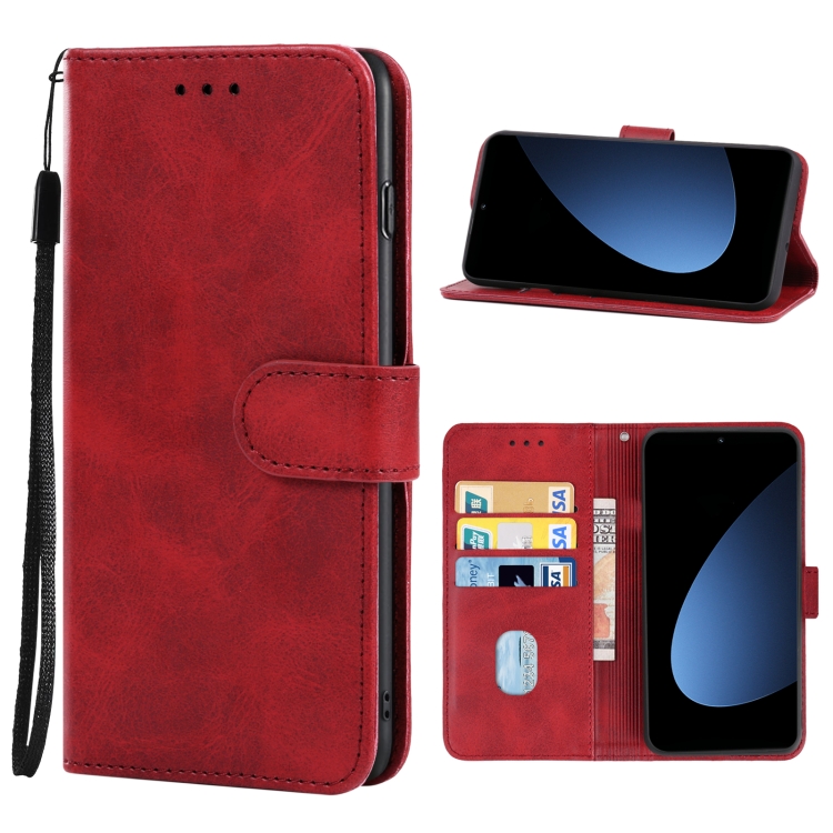 

For Xiaomi 12S Pro Leather Phone Case(Red)