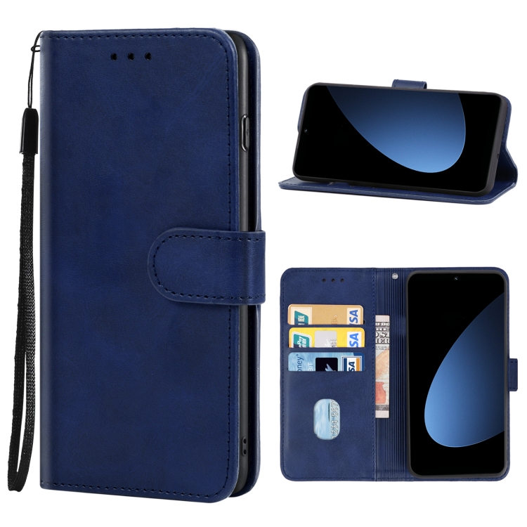 

For Xiaomi 12S Leather Phone Case(Blue)