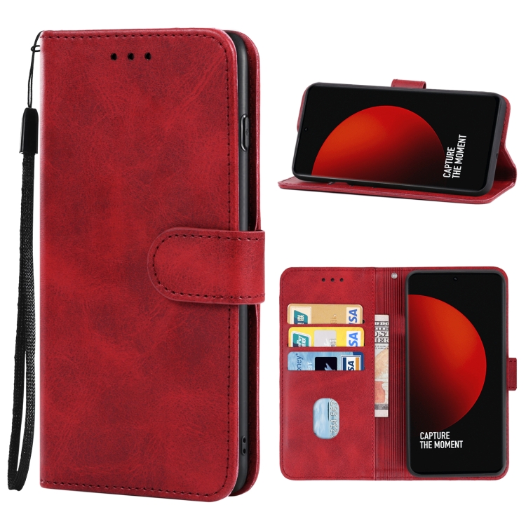 

For Xiaomi 12S Ultra Leather Phone Case(Red)