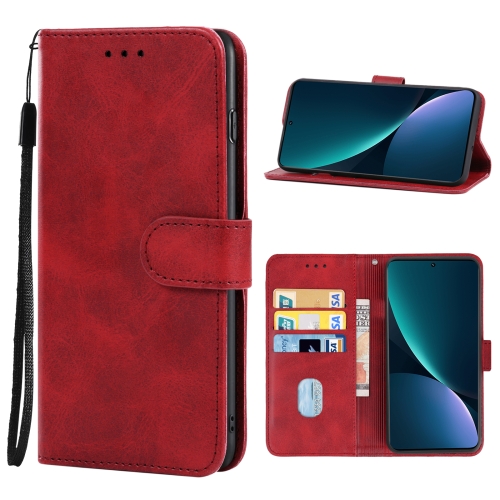 

For Xiaomi 12 Pro Dimensity Leather Phone Case(Red)