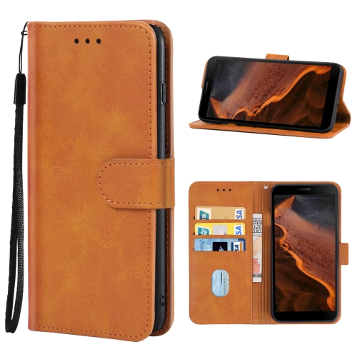 

For Doogee S61 Pro Leather Phone Case(Brown)