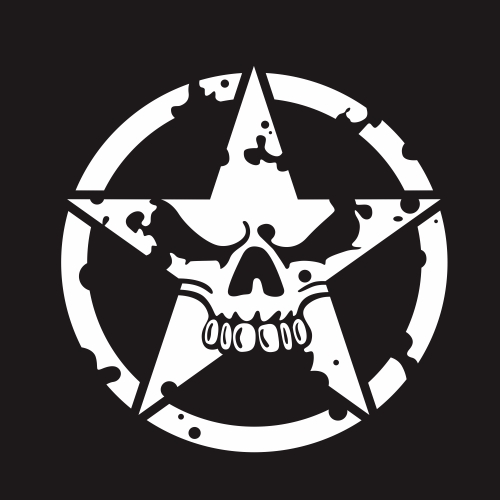 

D-520 Star Pattern Car Modified Hood Decorative Sticker(White)