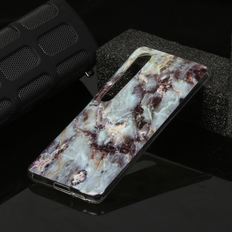 

For Xiaomi Mi 10 Marble Pattern Soft TPU Protective Case(Gray)