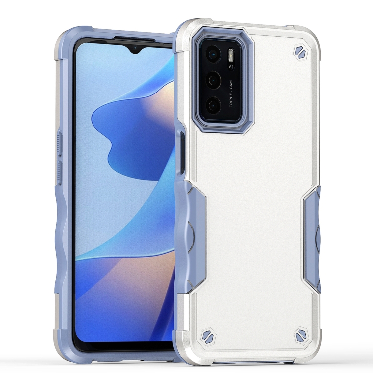 

For OPPO A16 Non-slip Armor Phone Case(White)