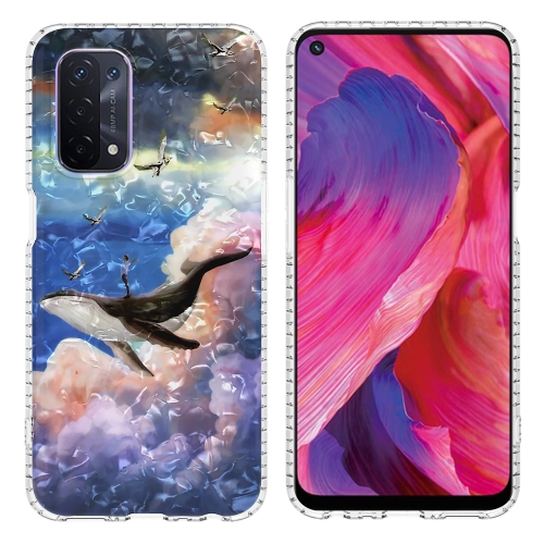 

For OPPO A54 5G / A74 5G / A93 5G 2.0mm Airbag Shockproof TPU Phone Case(Whale)