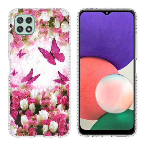 

For Samsung Galaxy A22 5G 2.0mm Airbag Shockproof TPU Phone Case(Dancing Butterflies)