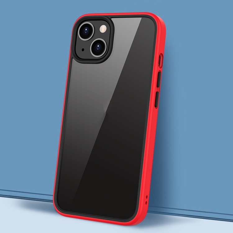 

Gorgeous Color Series PC + TPU Shockproof Phone Case For iPhone 14 Max(Red)