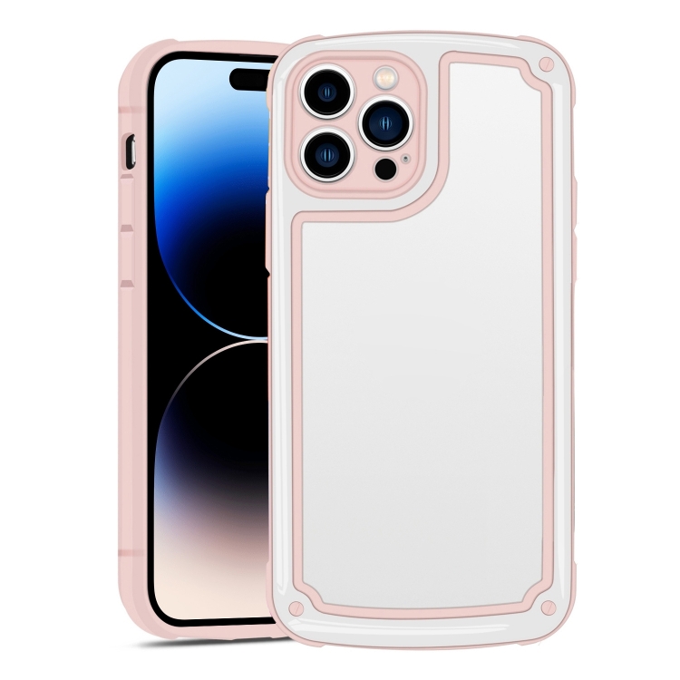 

For iPhone 14 Pro Airbag Shockproof Hybrid Phone Case(Candy Pink)