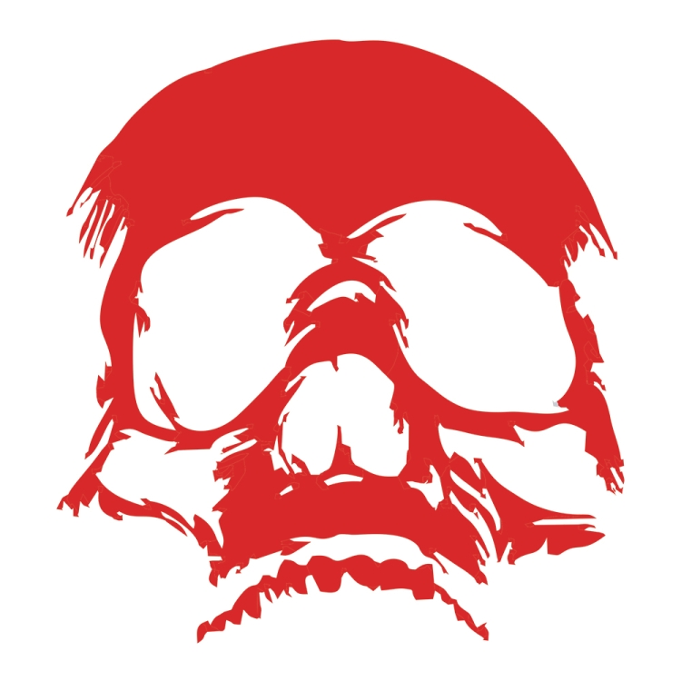 

D-774 Evil Skull Pattern Car Modified Decorative Sticker(Red)