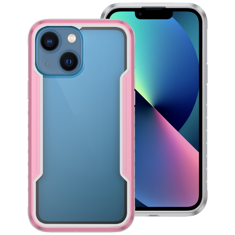 

For iPhone 14 Shockproof TPU + PC Armor Protective Phone Case(Rose Gold)