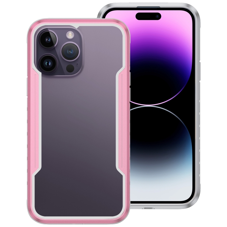 

For iPhone 14 Pro Max Shockproof TPU + PC Armor Protective Phone Case(Rose Gold)