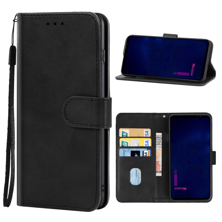 

For Asus ROG Phone 6 Pro Leather Phone Case(Black)