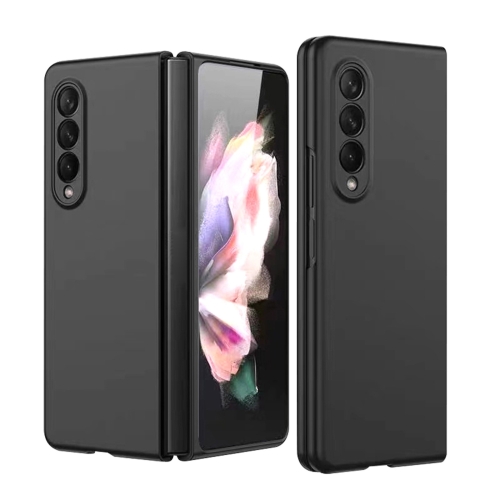 

For Samsung Galaxy Z Fold4 Oil-sprayed Bare Metal Feel Ultra-thin Folding Phone Case(Black)