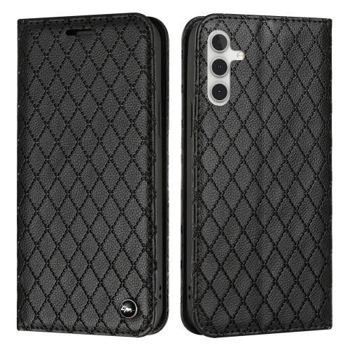 

For Samsung Galaxy A13 5G / M13 / F13 S11 RFID Diamond Lattice Flip Leather Phone Case(Black)