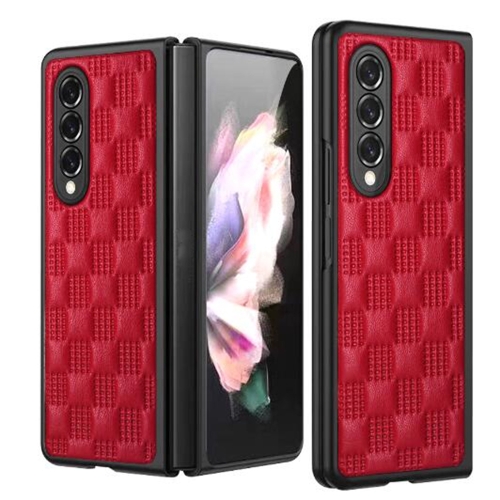 

For Samsung Galaxy Z Fold4 Soft Micorofiber PU Folding Phone Case(Red)