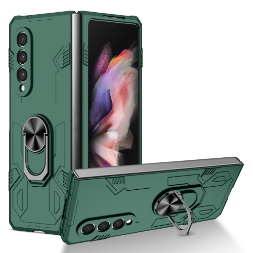 

For Samsung Galaxy Z Fold4 Matte UV Shockproof Phone Case(Dark Green)