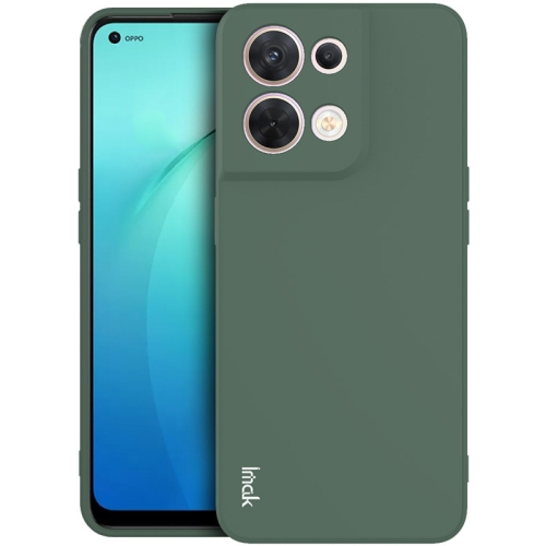 

For OPPO Reno8 5G IMAK UC-4 Series Straight Edge TPU Soft Protective Case(Dark Green)