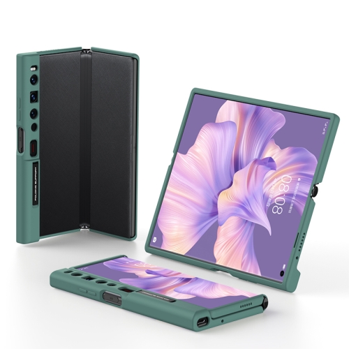For Huawei Mate Xs 2 GKK Skin Feel Folding Full Coverage Phone Case with Holder(Green)