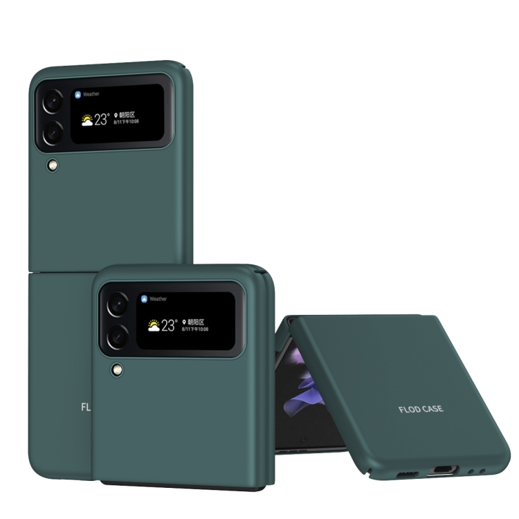 

For Samsung Galaxy Z Flip4 Skin Feel Shockproof PC Fold Protective Case(Green)