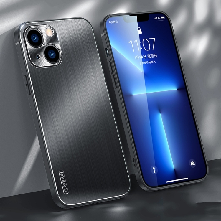 

Brushed Texture Shockproof Phone Case For iPhone 14 Max(Black)