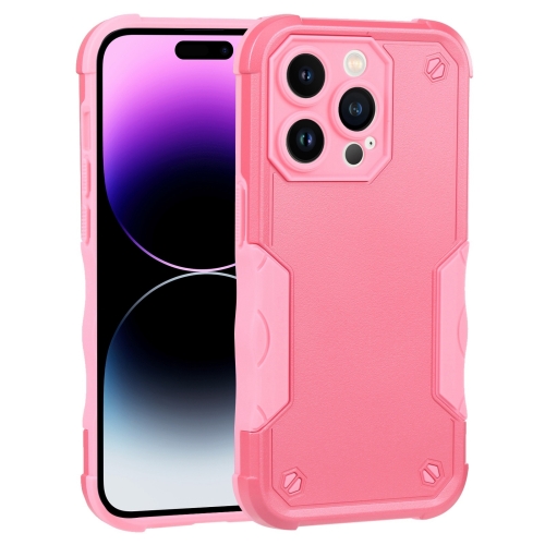 

Non-slip Shockproof Armor Phone Case For iPhone 14 Pro(Pink)