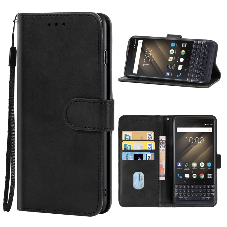 

For Blackberry KEY2 Leather Phone Case(Black)