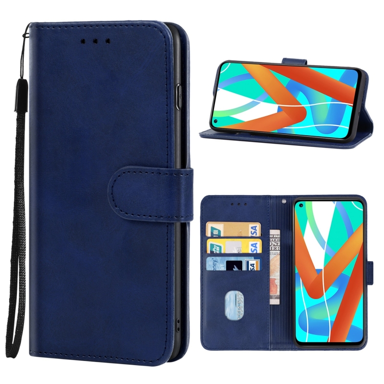 

For OPPO Realme V13 5G Leather Phone Case(Blue)