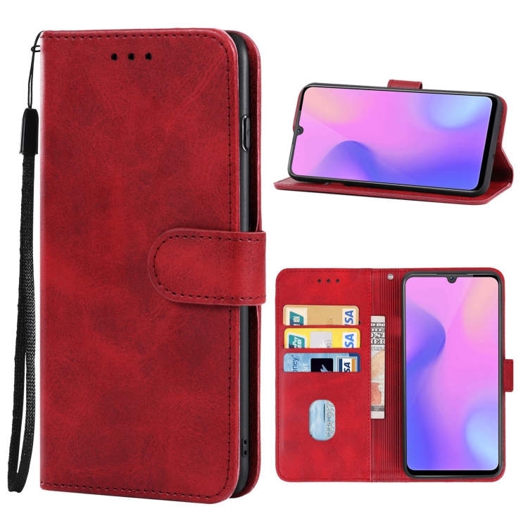 

For vivo Z3i Leather Phone Case(Red)