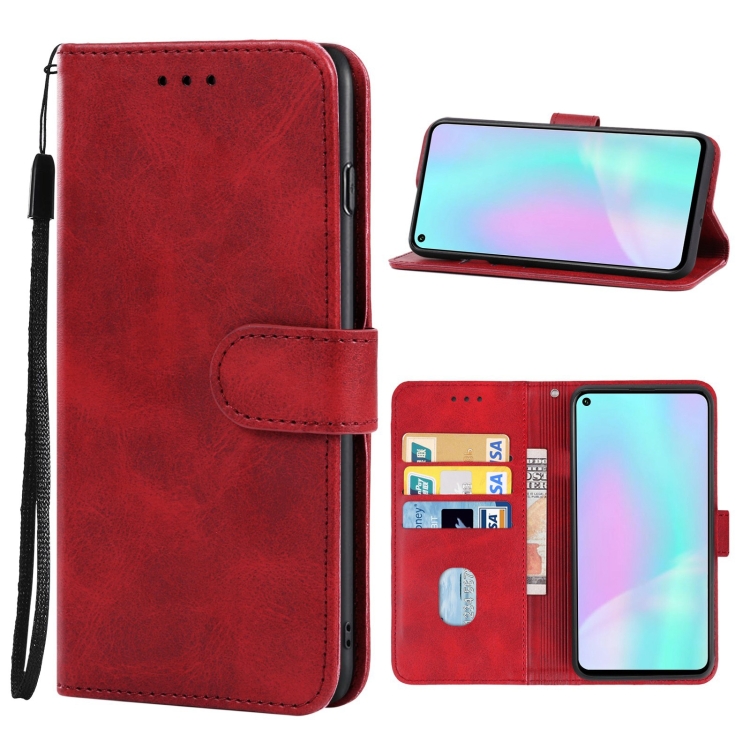 

For Honor 20S Leather Phone Case(Red)