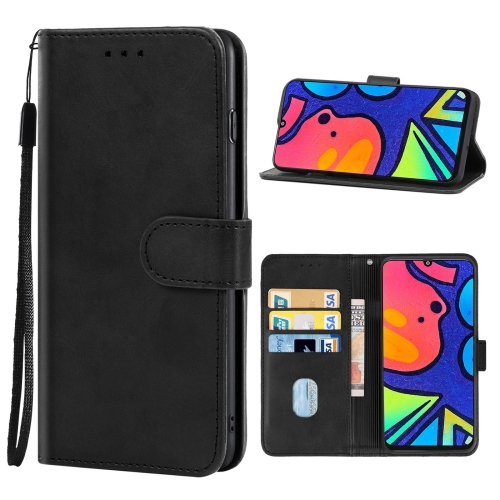 

For Samsung Galaxy F41 Leather Phone Case(Black)