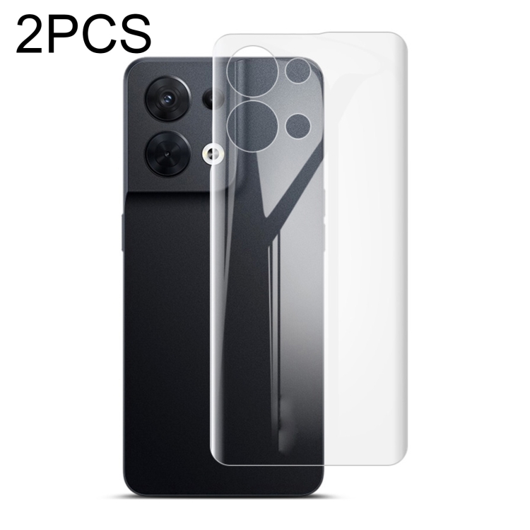 

For OPPO Reno8 5G 2 PCS imak HD Hydrogel Film Phone Back Protector