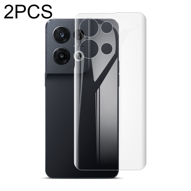 

For OPPO Reno8 Pro 5G 2 PCS imak HD Hydrogel Film Phone Back Protector