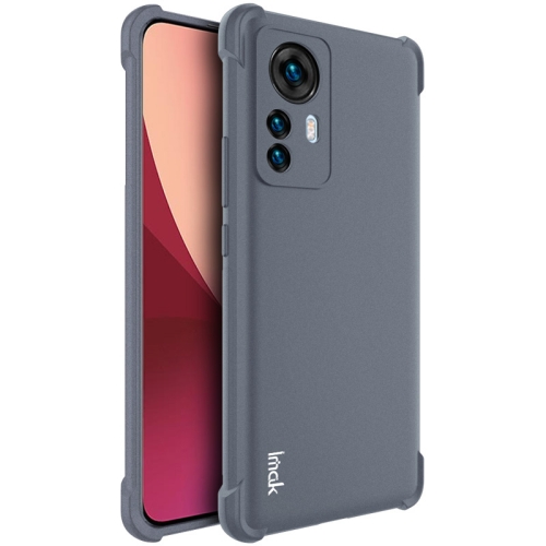 

For Xiaomi 12 Pro IMAK All-inclusive Shockproof Airbag TPU Phone Case with Screen Protector (Matte Grey)