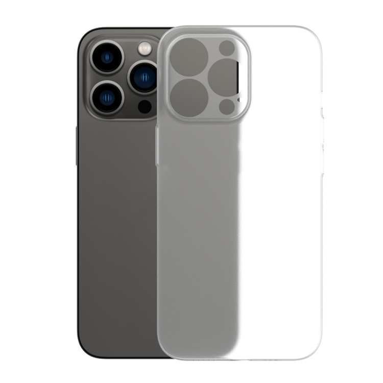 

For iPhone 14 Frosted PC Shockproof Phone Case (Transparent)