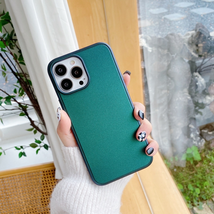 

Frosted PC + TPU Phone Case For iPhone 14 Pro(Green)