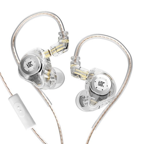 

KZ-EDX PRO 1.25m Dynamic HiFi In-Ear Sports Music Headphones, Style:With Microphone(Transparent)