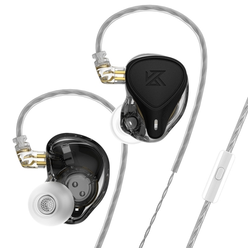 

KZ-ZEX PRO 1.2m Electrostatic Coil Iron Hybrid In-Ear Headphones, Style:With Microphone(Black)