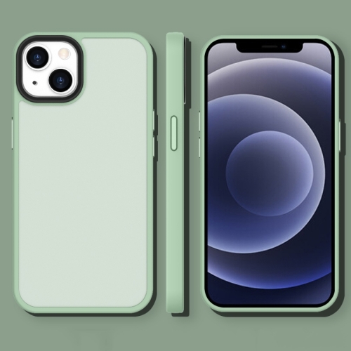 

Translucent Frosted Shockproof Phone Case For iPhone 14(Matcha Green)