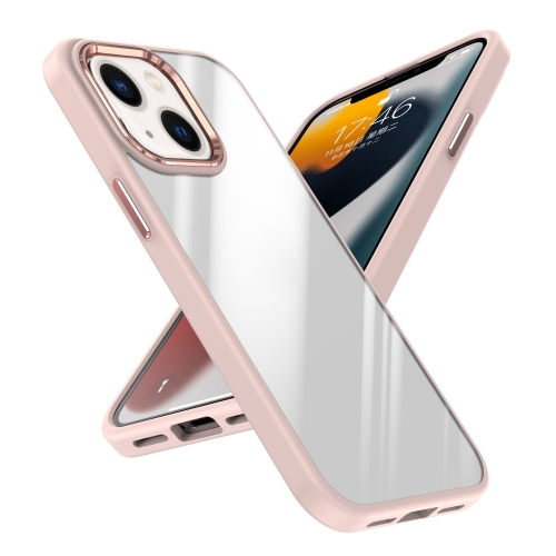 

Four-corner Shockproof TPU + PC Phone Case For iPhone 14(Pink)
