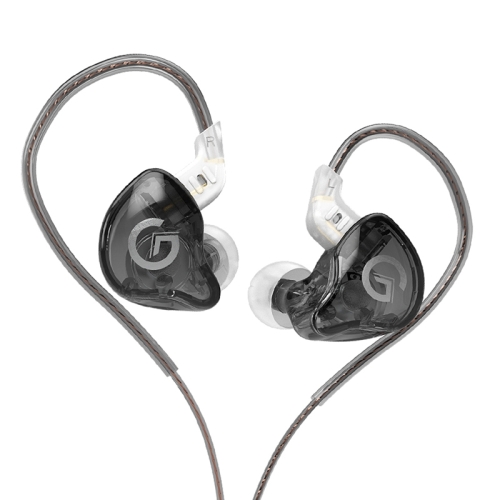 

GK G1 1.2m Dynamic HIFI Subwoofer Noise Cancelling Sports In-Ear Headphones, Style:Without Microphone(Transparent Black)