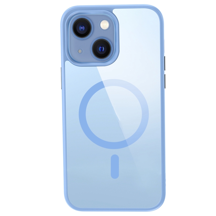 

Crystal Clear Series Magsafe Magnetic Phone Case For iPhone 14(Sierra Blue)
