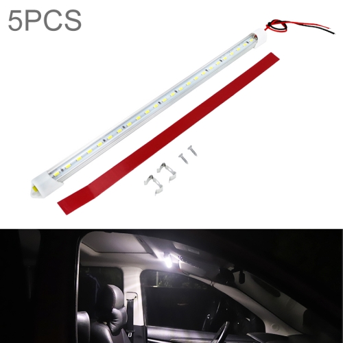 

5 PCS ZS-3130 31.8cm Lorry Truck High Bright LED Cabin Light Bar, Voltage:DC 24V