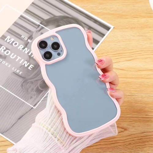

Wave Texture Acrylic Protective Phone Case For iPhone 13 Pro(Pink)