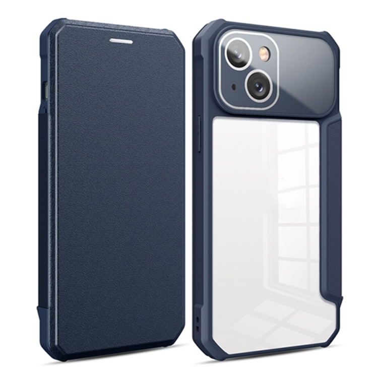

Magnetic Flip Leather Phone Case For iPhone 14 Max(Blue)