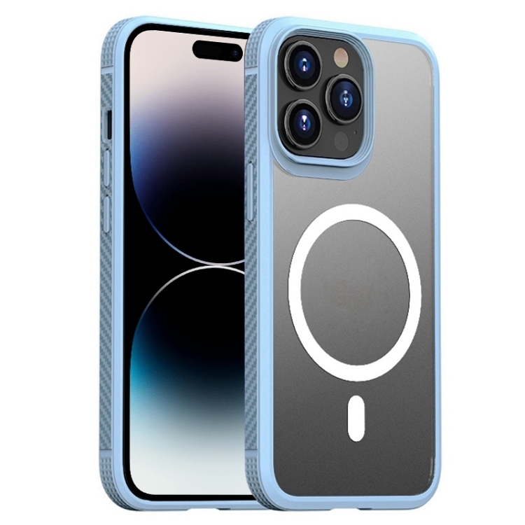 

For iPhone 14 Pro Matte Magsafe Phone Case(Light Blue)