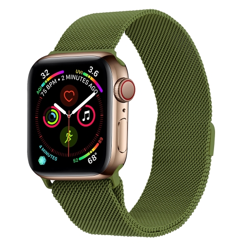 

Milanese Stainless Steel Watch Band For Apple Watch Ultra 49mm&Watch Ultra 2 49mm / Series 9&8&7 45mm / SE 3&SE 2&6&SE&5&4 44mm / 3&2&1 42mm(Grass Green)