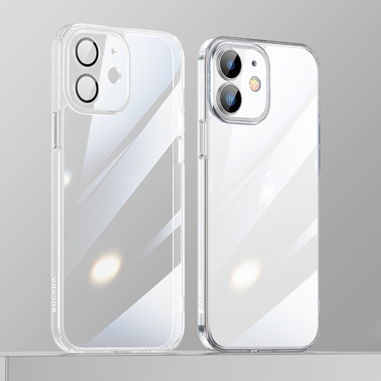 

SULADA Crytal Steel Series Diamond Glass + TPU Phone Case For iPhone 12(透明)