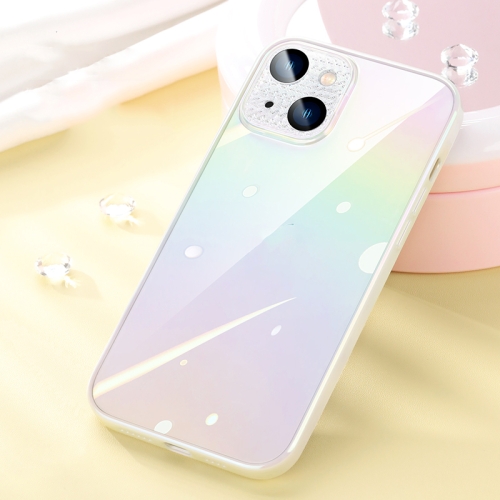 

SULADA Color Glaze Series Gradient PC + TPU Phone Case For iPhone 13(White)