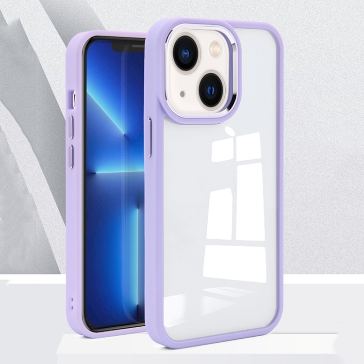 

Charming Pupil II Transparent PC + TPU Phone Case For iPhone 14(Lilac Purple)