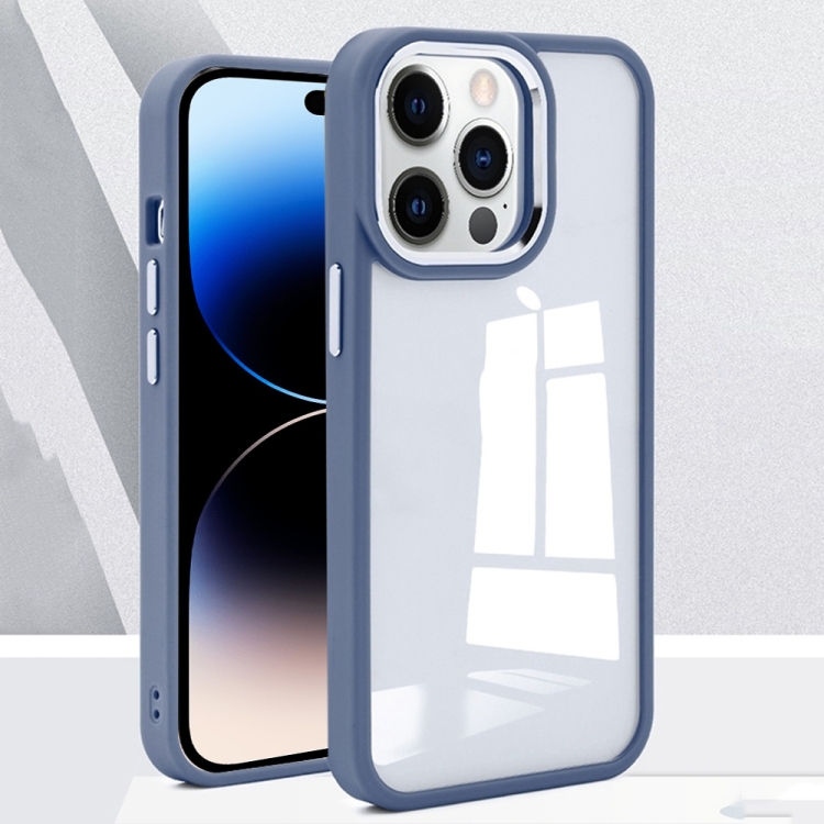 

Charming Pupil II Transparent PC + TPU Phone Case For iPhone 14 Pro(Far Peak Blue)